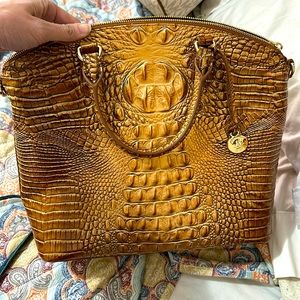 Brand new Hillary Brahmin Coconut milk leather very large purse!